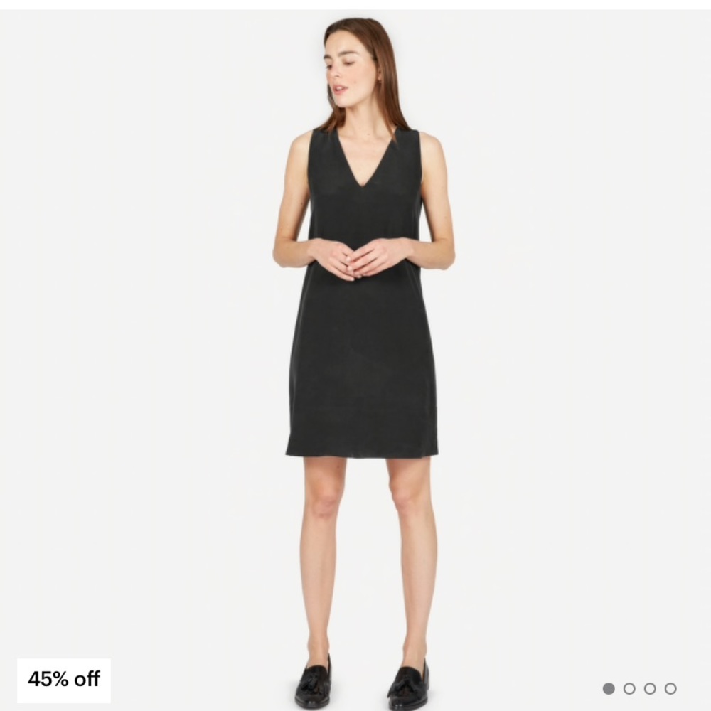 Silk v-neck dress